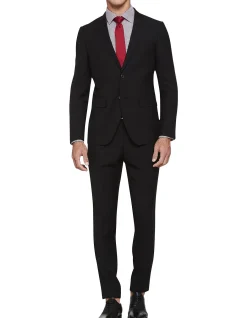 Travel Auden Wool Suit Jacket Black