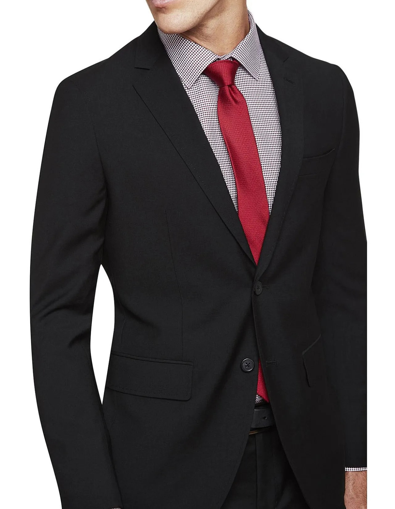 Travel Auden Wool Suit Jacket Black