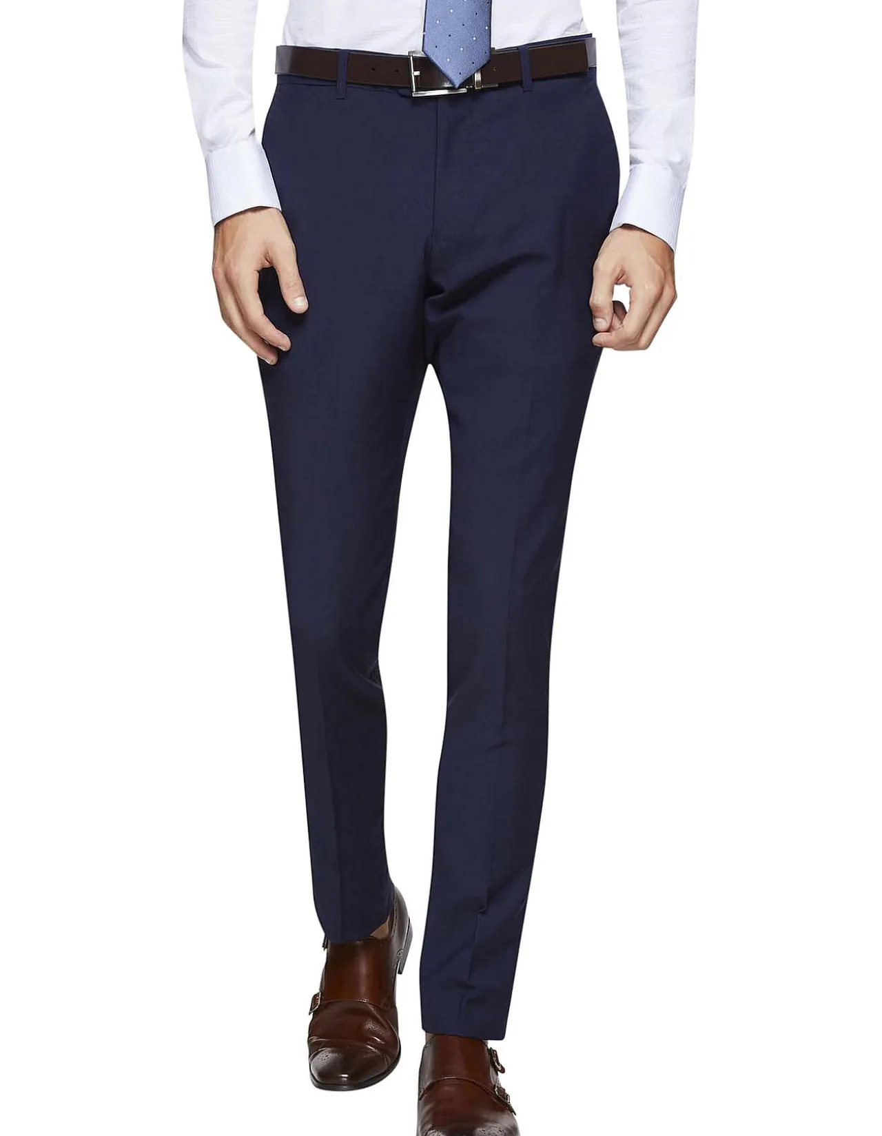 Travel Auden Wool Suit Trousers Navy
