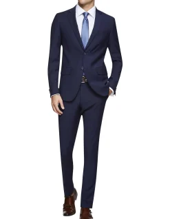 Travel Auden Wool Suit Trousers Navy
