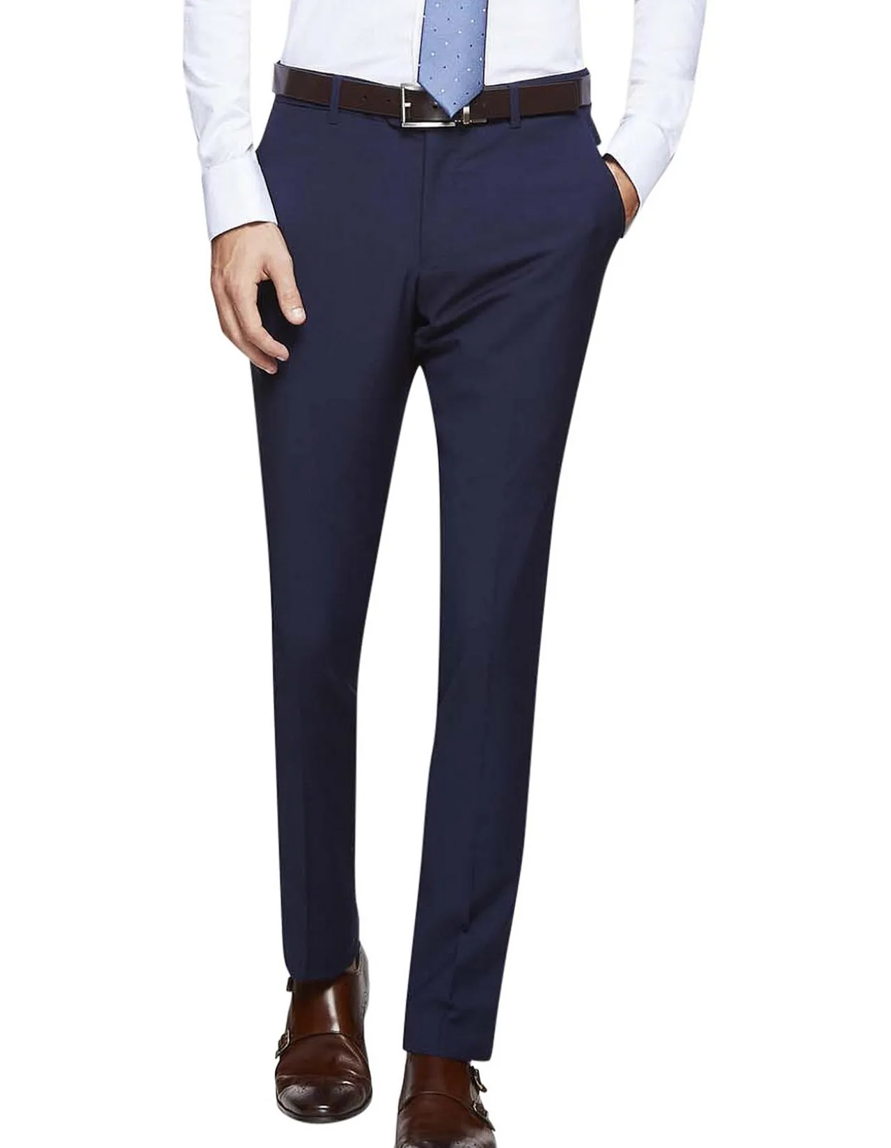 Travel Auden Wool Suit Trousers Navy