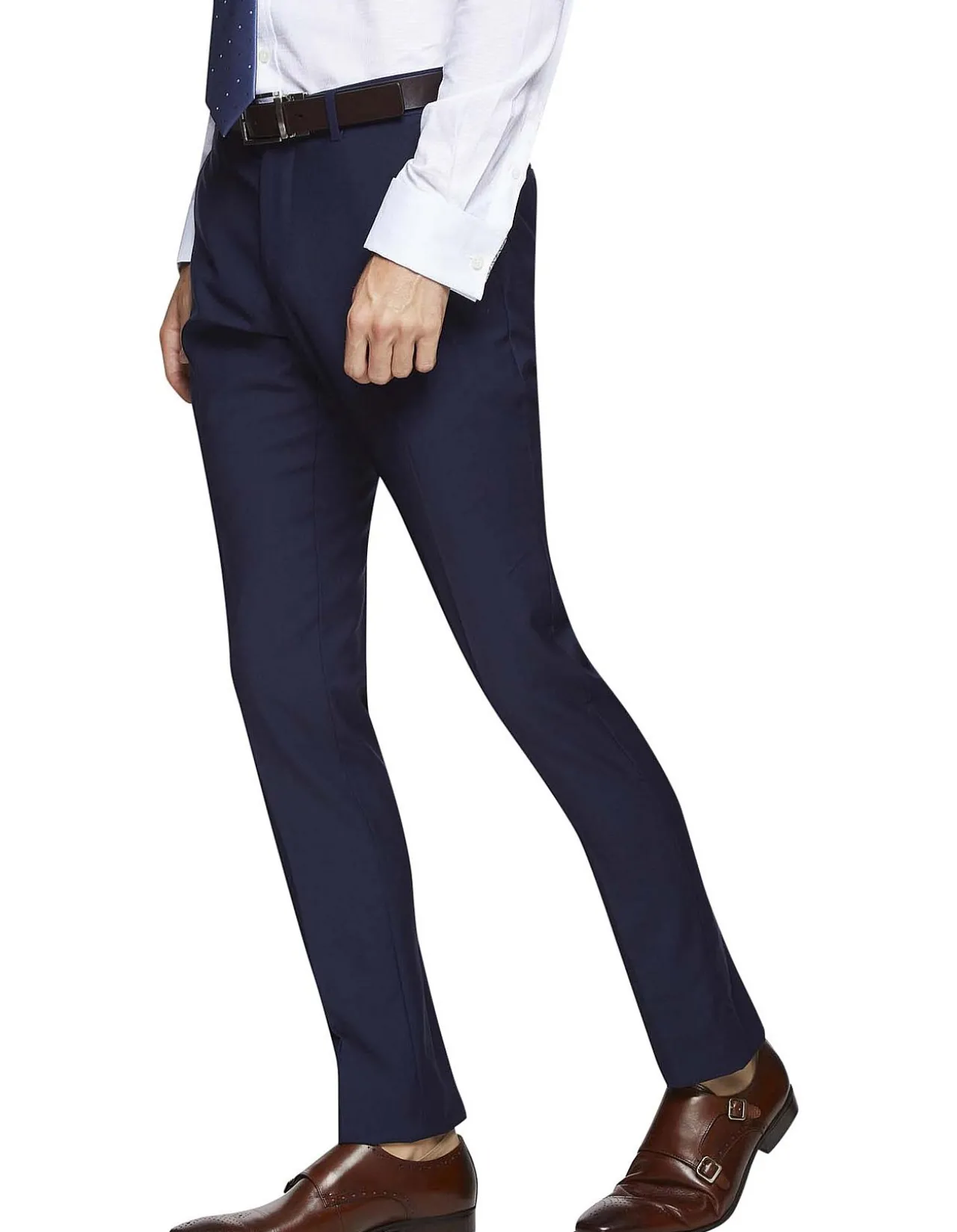 Travel Auden Wool Suit Trousers Navy