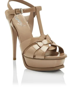 Tribute Patent Leather Platform Sandal 105
