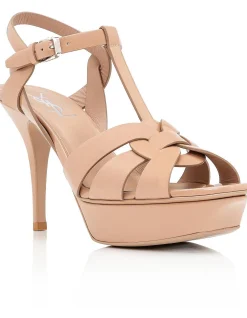 Tribute Patent Leather Platform Sandal 75