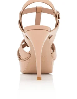 Tribute Patent Leather Platform Sandal 75