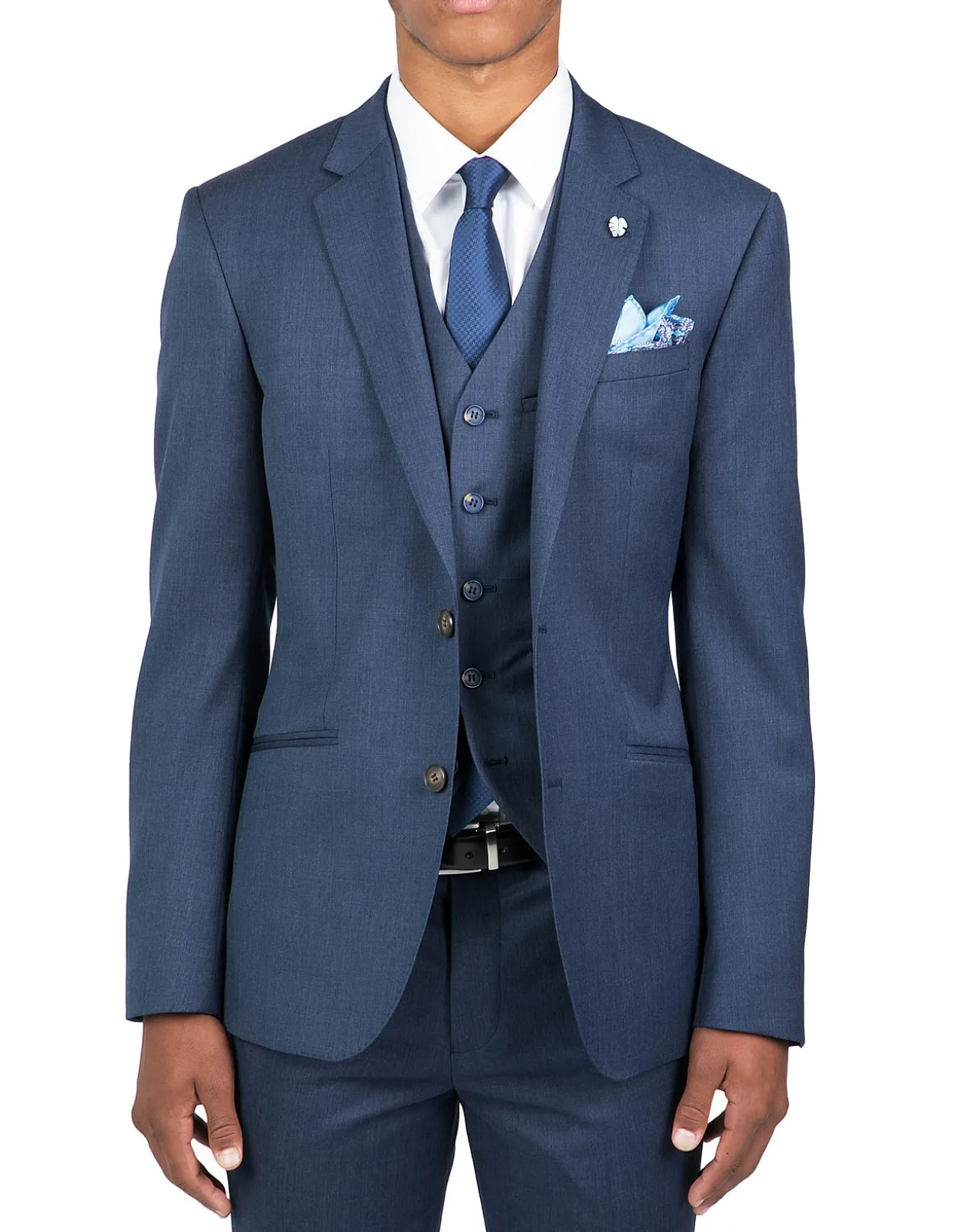 Troy Slim Suit Jacket FCG279 Blue