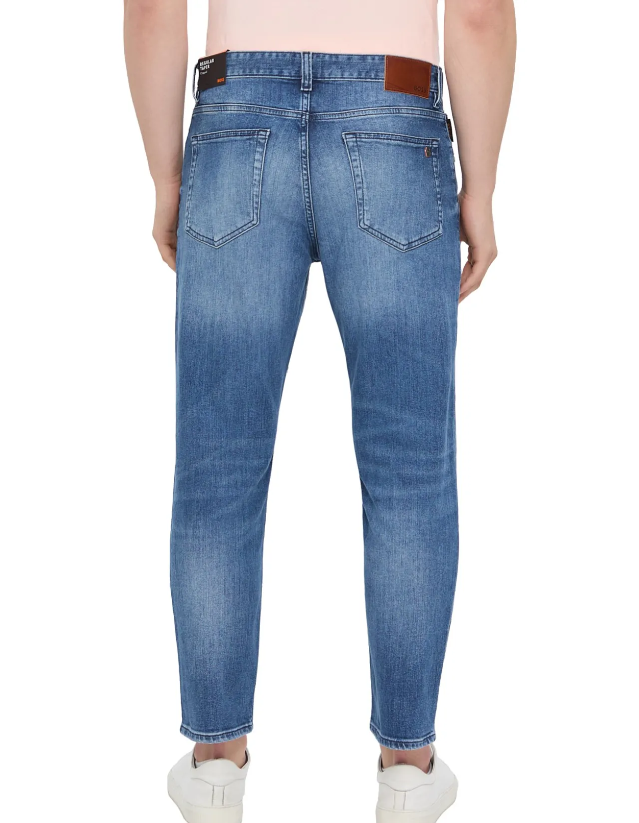 Troy Cropped Tapered Stretch Denim Jeans