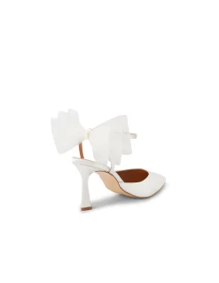 TRUELOVE Bow Detail Satin Heeled Pumps