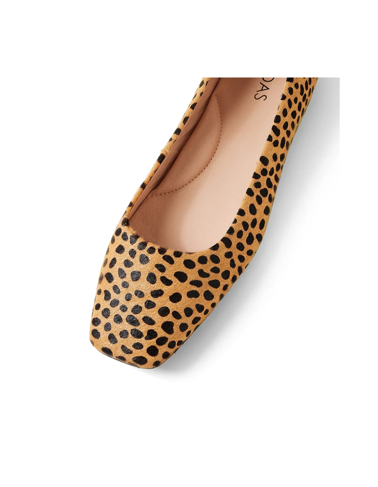 Truly Leopard Pony Square Toe Ballet Flats
