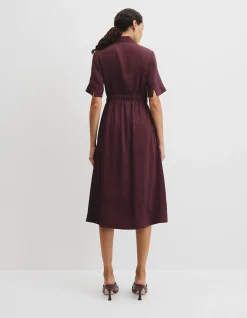 Tuck Detail Shirt Dress