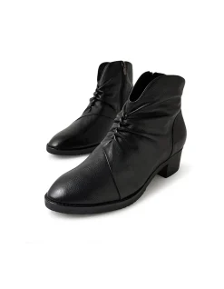 TULIES DJ BLACK BLACK HEEL LEATHER