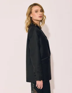 TUXEDO JACKET IN BLACK