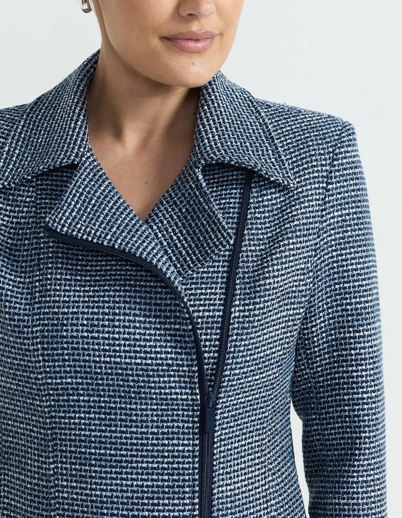 TWEED BIKER JACKET