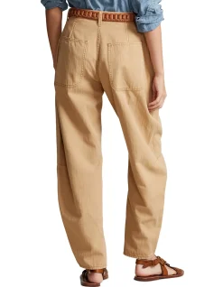 TWILL CURVED TAPERED PANT