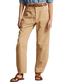 TWILL CURVED TAPERED PANT