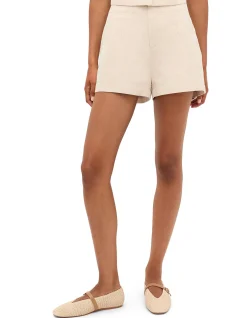 TWILL HIGH WAIST SHORT