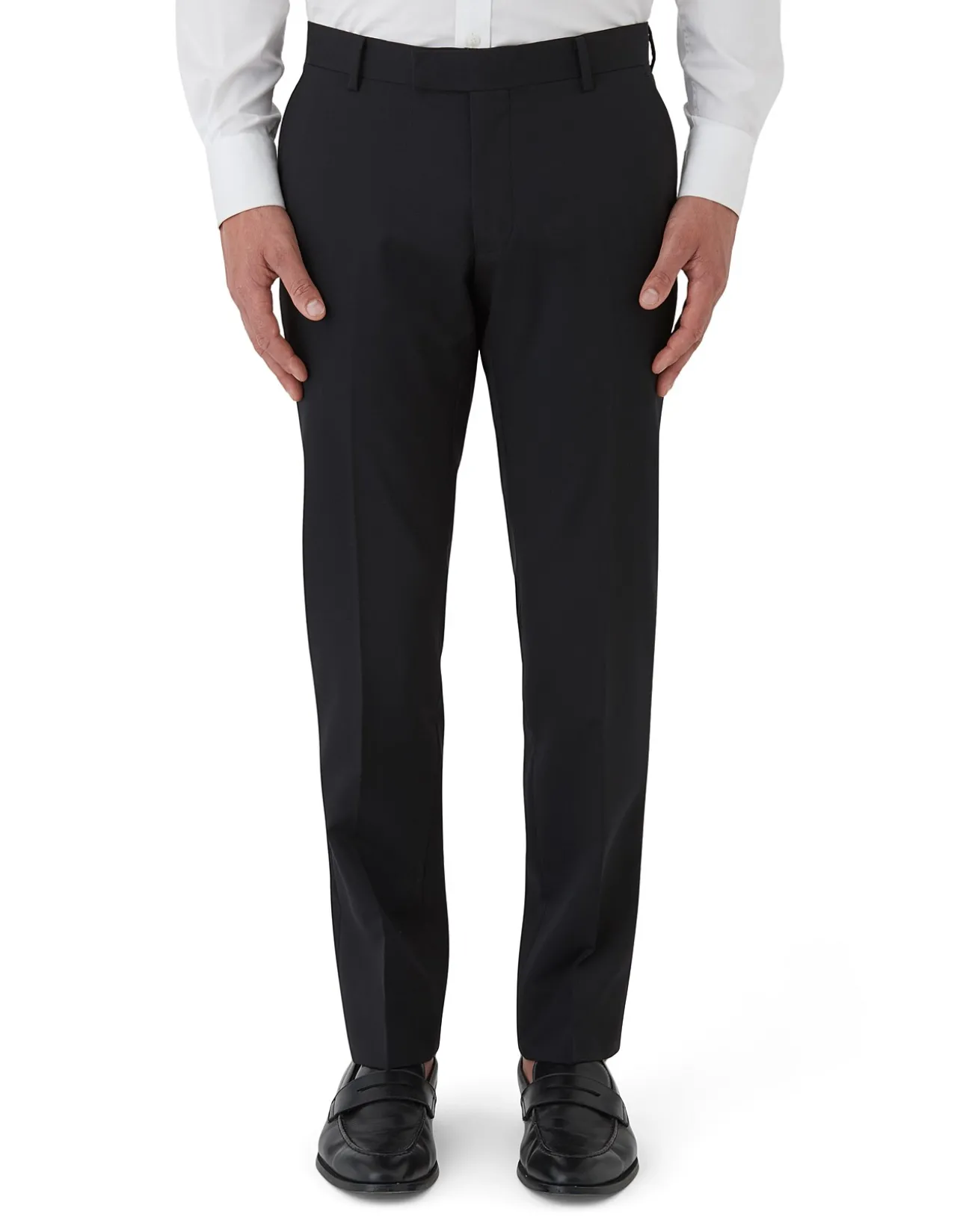 TWILL WEAVE SLIM SUIT TROUSER