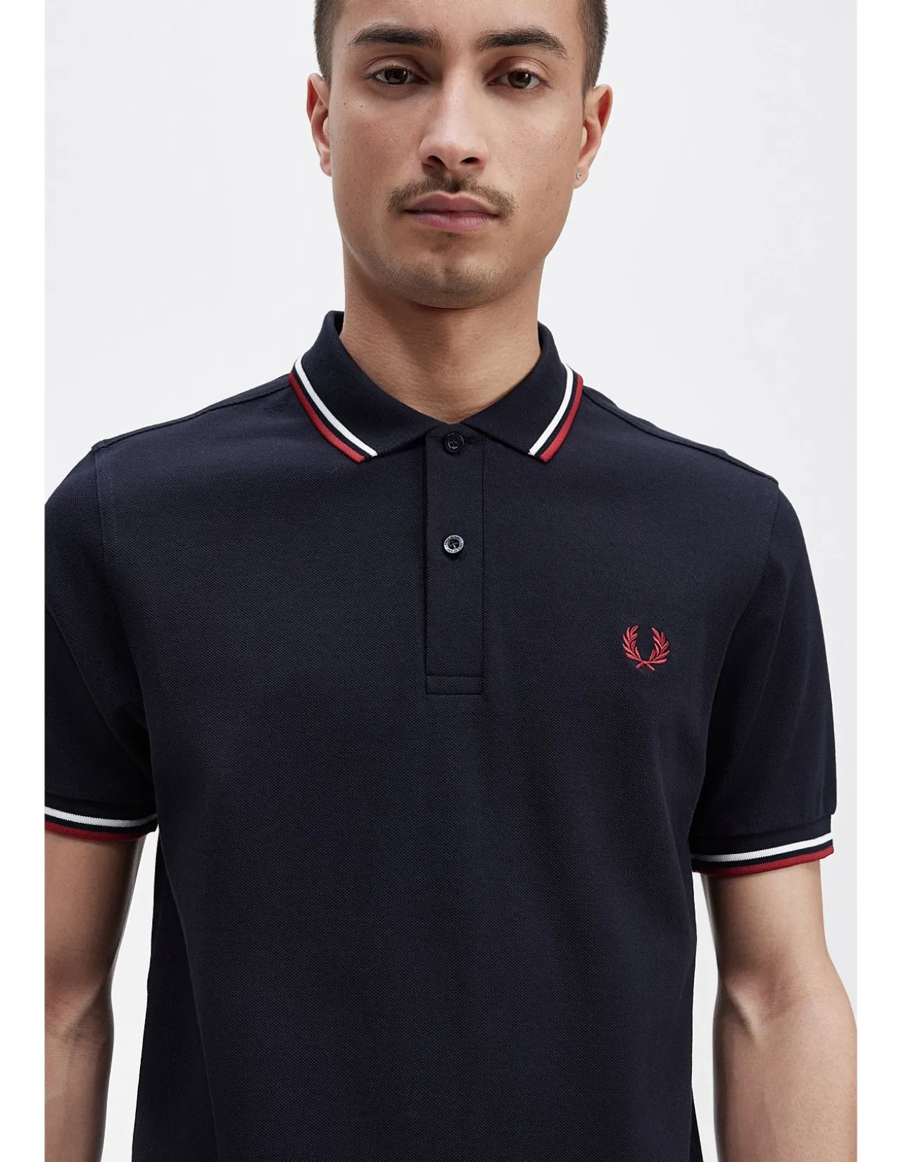 TWIN TIPPED FRED PERRY SHIRT