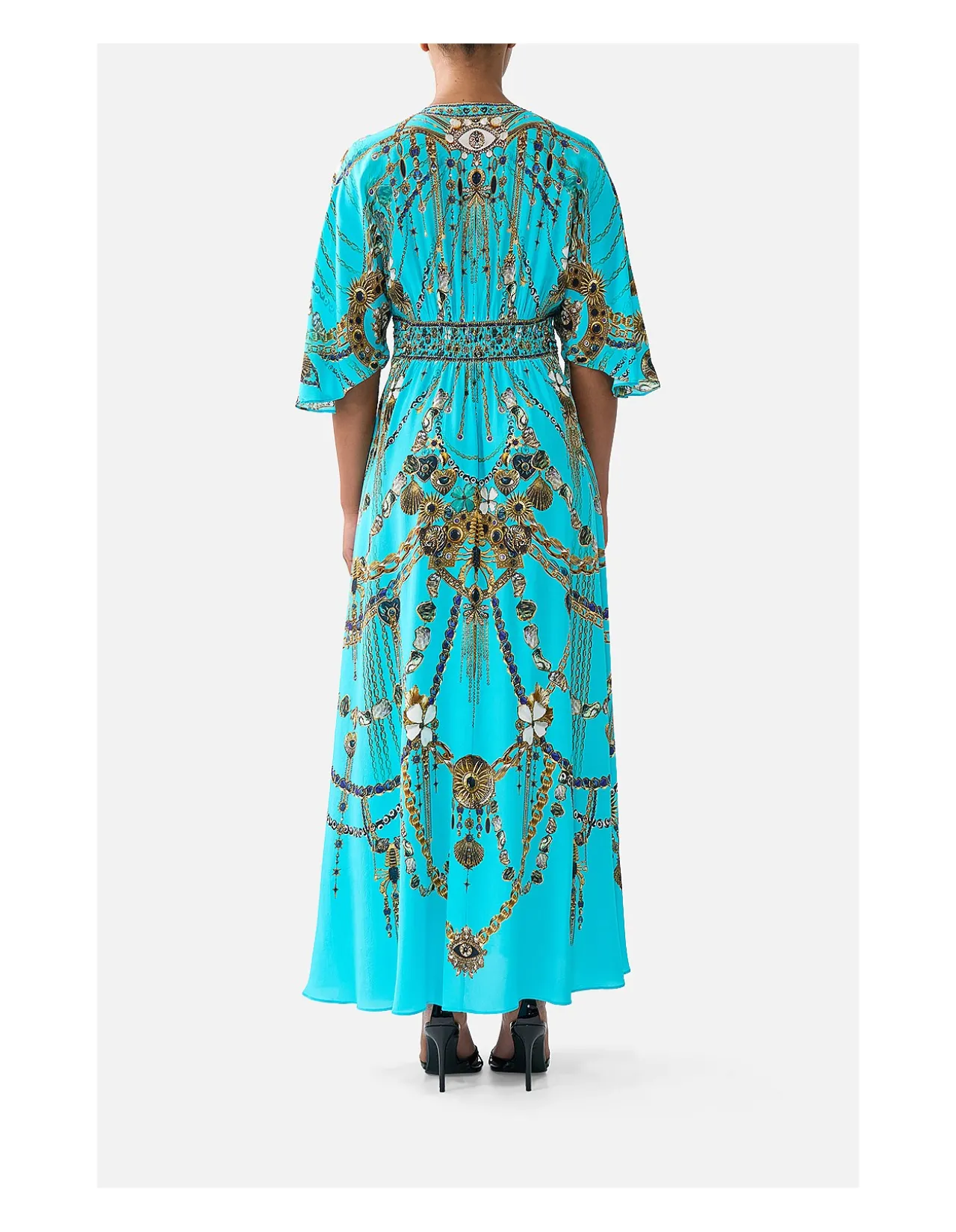 TWIST FRONT WAISTED DRESS