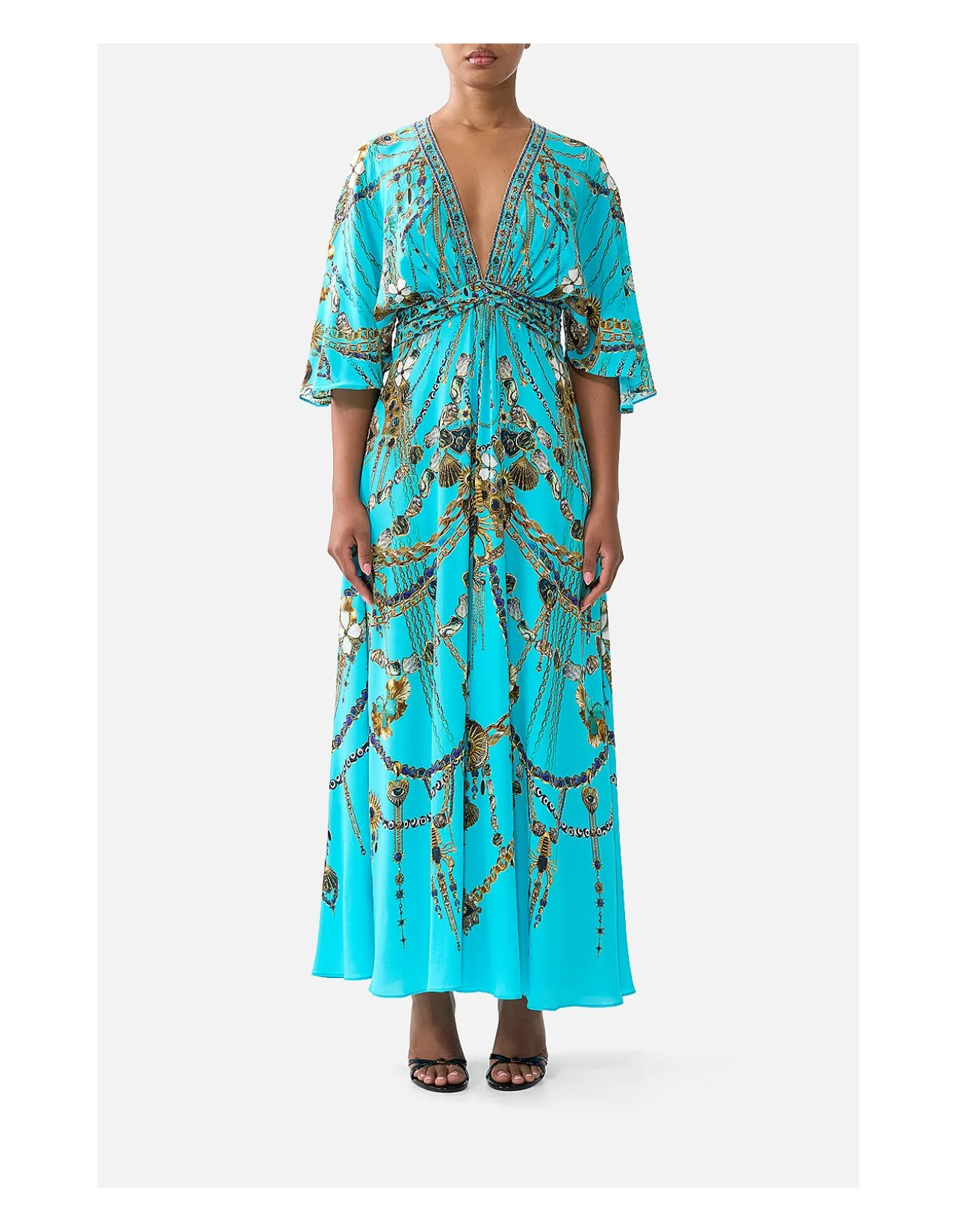 TWIST FRONT WAISTED DRESS