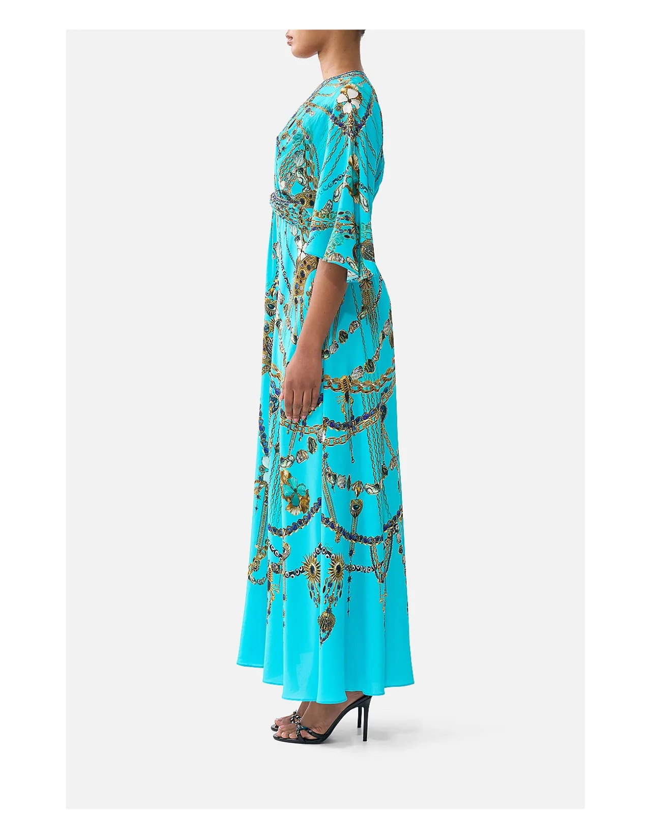 TWIST FRONT WAISTED DRESS