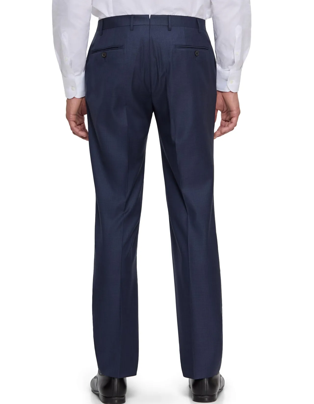 TWO BUTTION OVERCHECKED TWILL WOOL SUIT SET