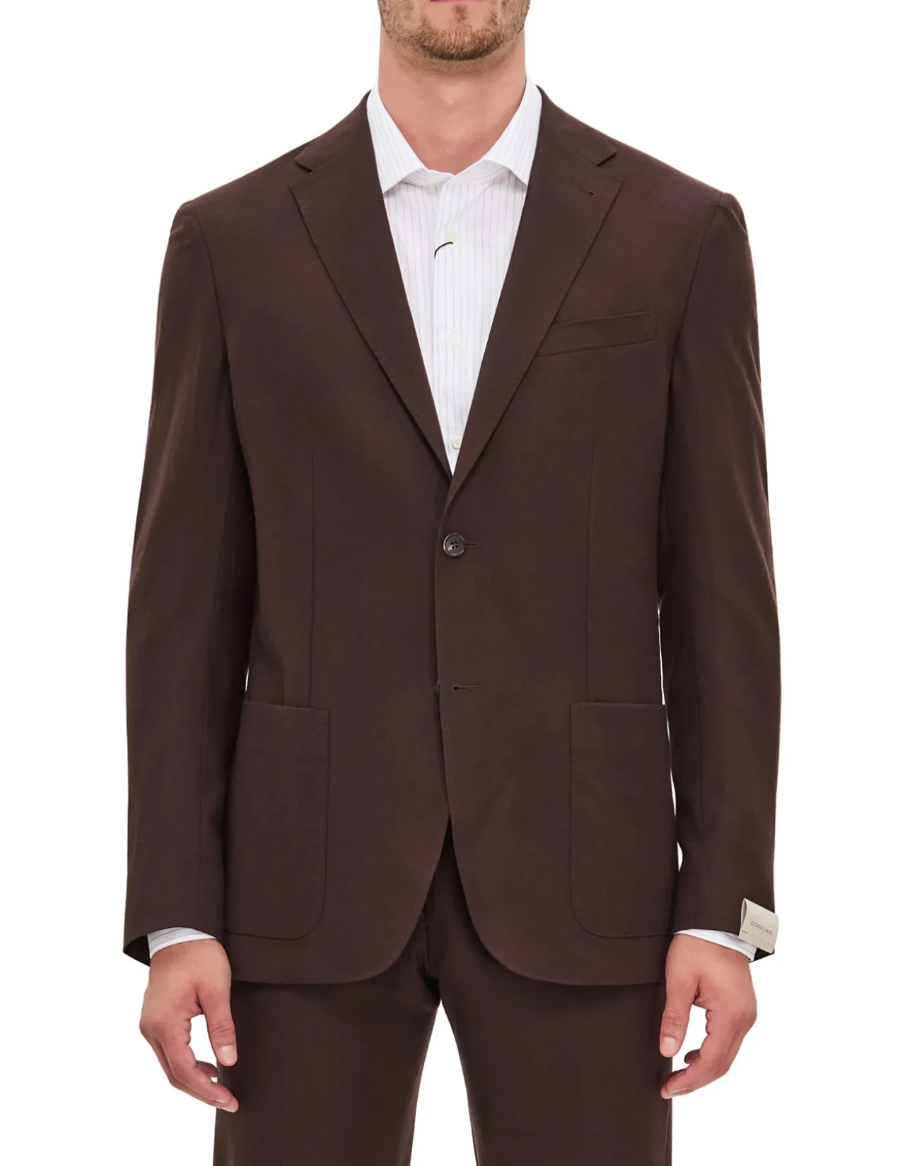 TWO BUTTION WOOL SUPER 160S FLANNEL SUIT JACKET