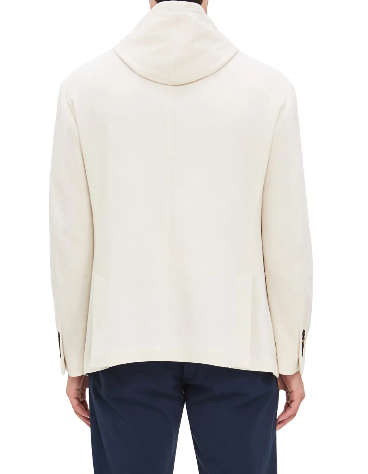TWO BUTTON DETACHABLE WITH HOOD FULL ZIP JACKET