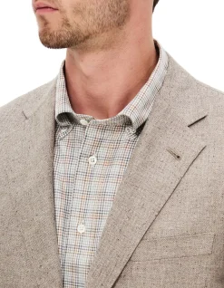 TWO BUTTON LIGHT WOOL & SILK SPORTSCOAT
