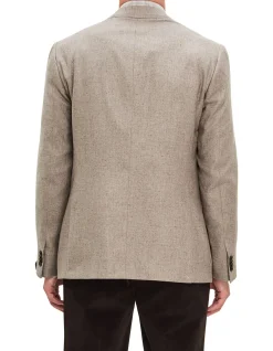TWO BUTTON LIGHT WOOL & SILK SPORTSCOAT