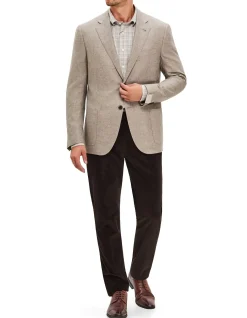 TWO BUTTON LIGHT WOOL & SILK SPORTSCOAT