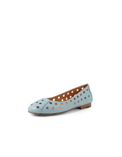 Ugo Laser Cut Leather Ballet Flats