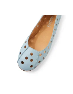 Ugo Laser Cut Leather Ballet Flats