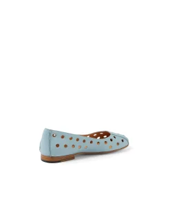 Ugo Laser Cut Leather Ballet Flats