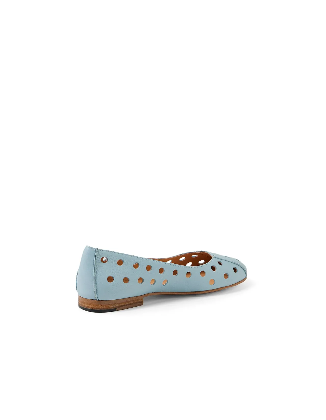Ugo Laser Cut Leather Ballet Flats