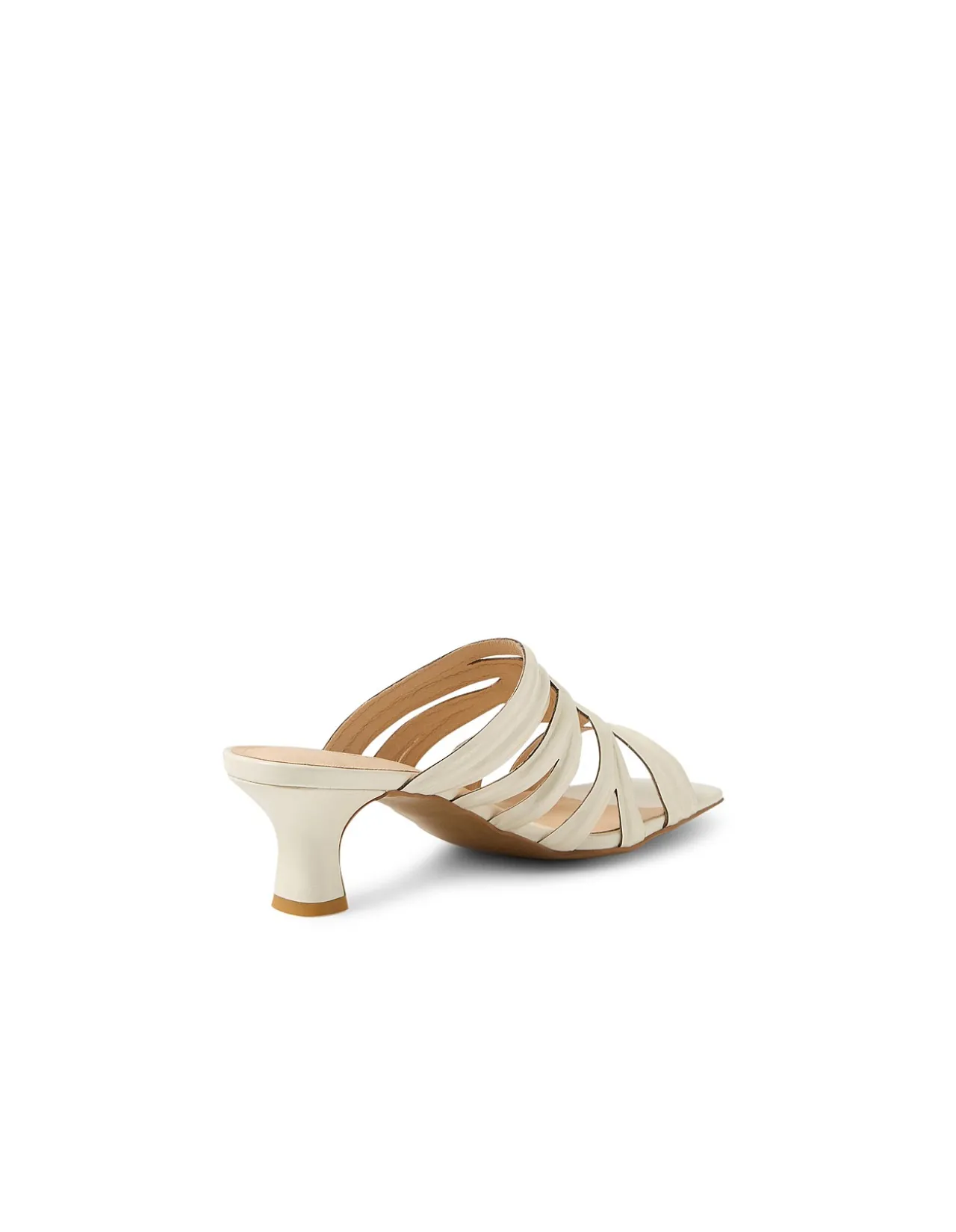 Ulka Patent Strappy Mid Heel Sandals