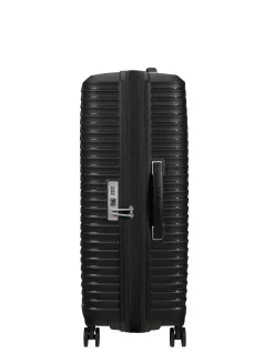 Upscape 75cm Expandable Large Suitcase Black