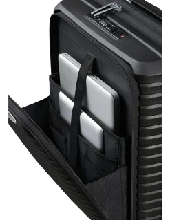 Upscape 55cm Easy Access Small Carry-On Suitcase Black