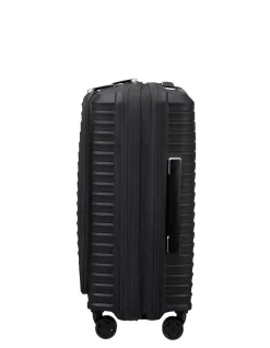 Upscape 55cm Easy Access Small Carry-On Suitcase Black