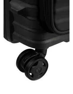 Upscape 55cm Easy Access Small Carry-On Suitcase Black