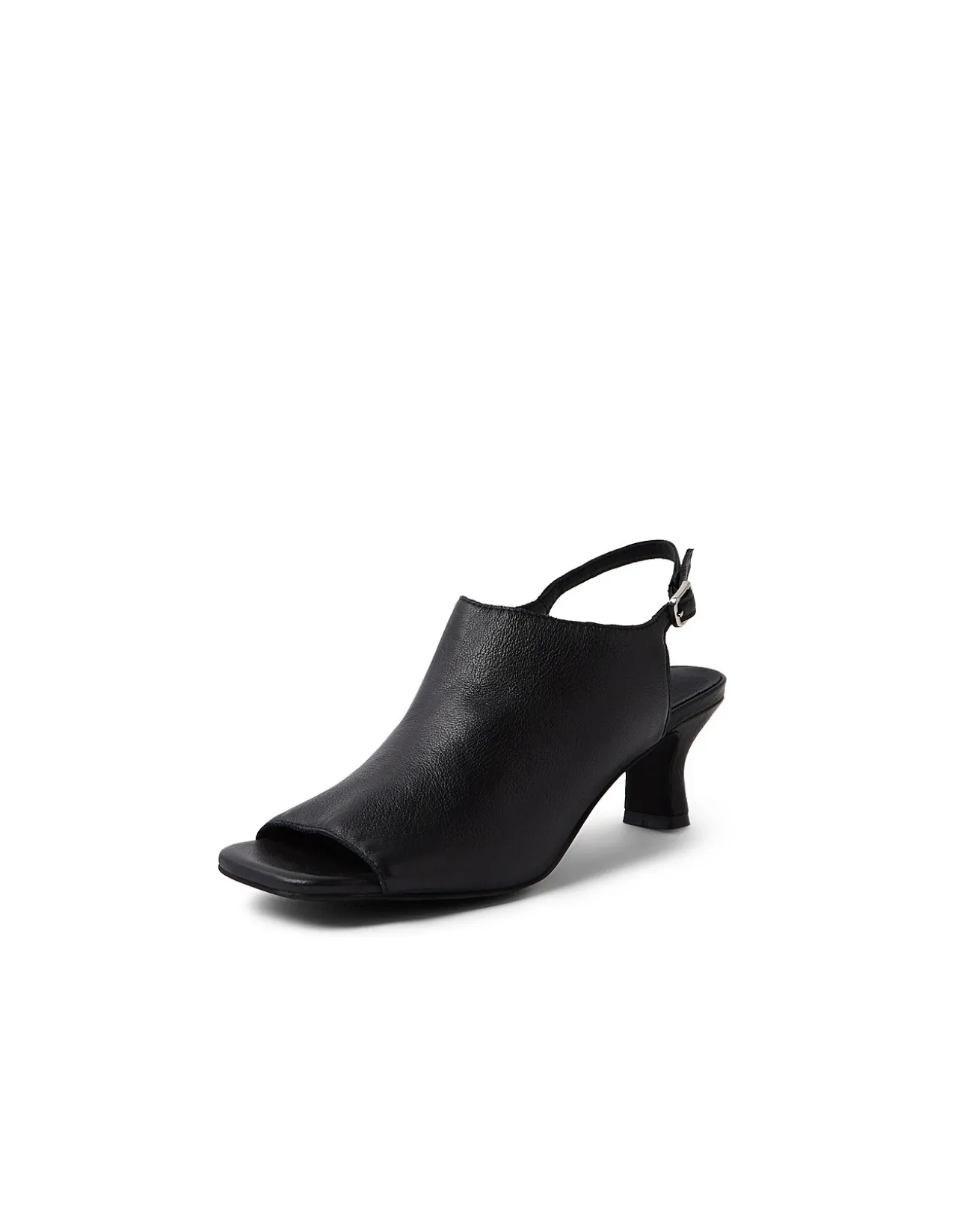 USHI DJ Peep Toe Slingback Heeled Sandals