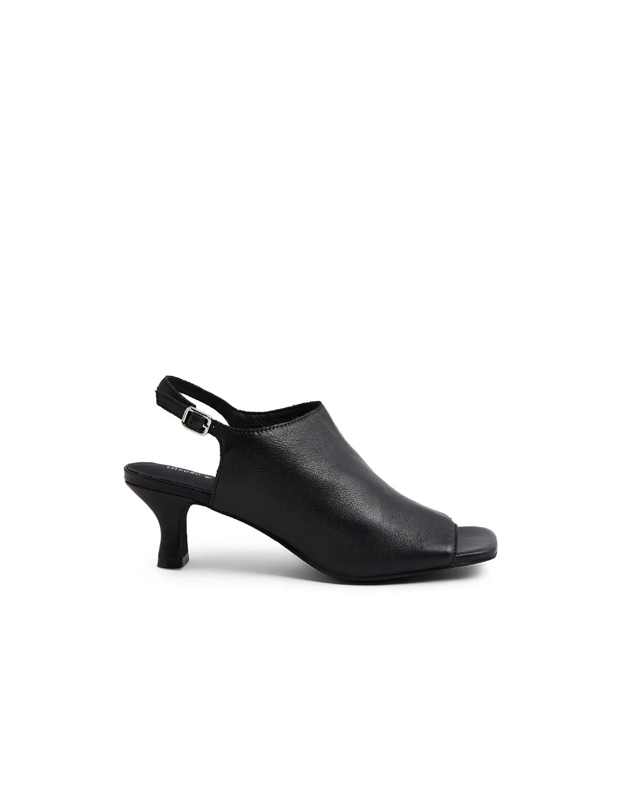 USHI DJ Peep Toe Slingback Heeled Sandals