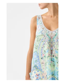 V NECK POCKET DRESS WITH LOW BACK