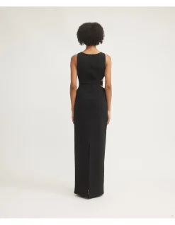 Valentina Cut Out Crepe Maxi Dress