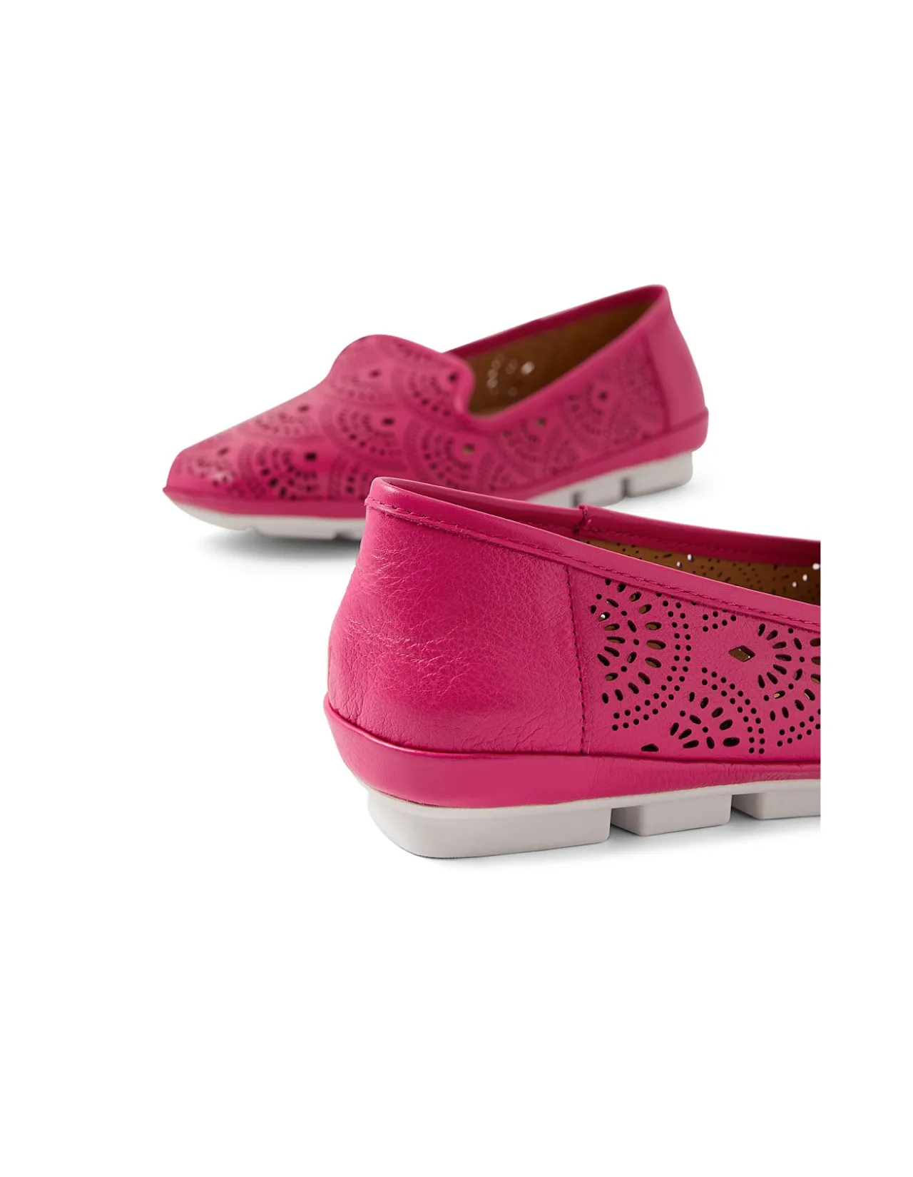VALIENT SU FUCHSIA WHITE SOLE LEATHER