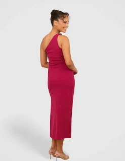 VARLY ONE SHOULDER DRESS