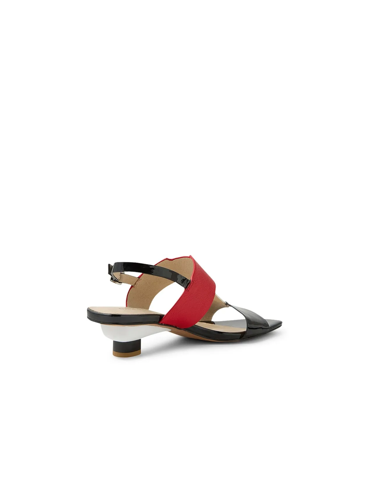 VARNESSA DJ Patent Leather Block Heel Sandals