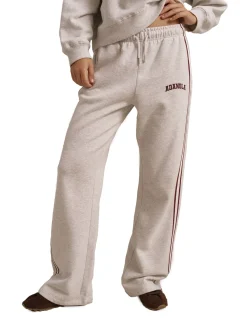 Varsity Loose Fit Straight Leg Organic Cotton Sweatpants