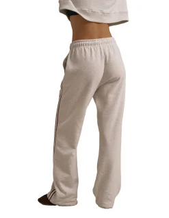 Varsity Loose Fit Straight Leg Organic Cotton Sweatpants