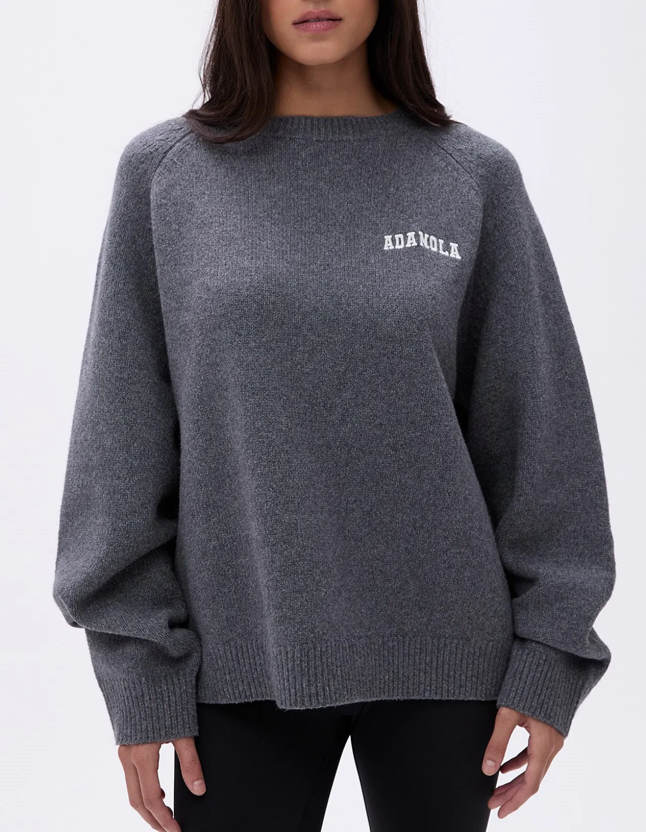 Varsity Oversized Knit Sweatshirt